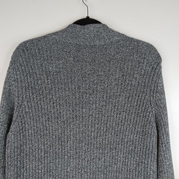 J.Jill  100% Cotton Zip Up Gray Sweater Size M - Picture 8 of 11